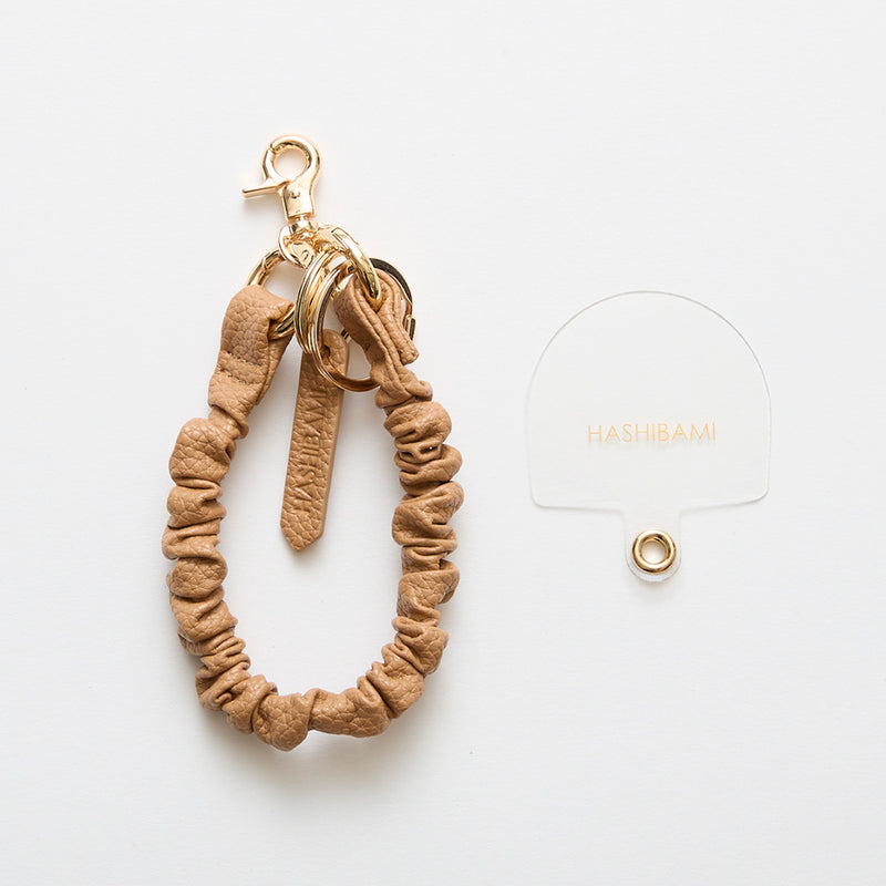 HASHIBAMI【Ha-2509-609 クシュクシュ レザー ハンドストラップ