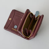 HASHIBAMI【Ha-2407-502 スモールフラワー ハーフウォレット】チェリー