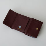 HASHIBAMI 【Ha-2509-606 スモールフラワー ミニウォレット】チェリー