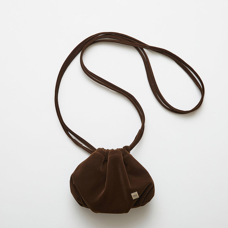 murir【MUR26002 3WAY ベロア巾着ショルダー】チョコ – CORRECT