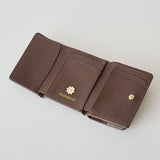 《予約商品》HASHIBAMI 【Ha-2509-606 スモールフラワー ミニウォレット】ダークブラウン