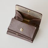 《予約商品》HASHIBAMI 【Ha-2509-606 スモールフラワー ミニウォレット】ダークブラウン