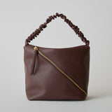 HASHIBAMI【Ha-2509-602 クシュクシュ ワンショルダー】 ダークブラウン