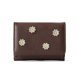 《予約商品》HASHIBAMI 【Ha-2509-606 スモールフラワー ミニウォレット】ダークブラウン