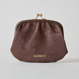 HASHIBAMI 【Ha-2509-608 親子口金 くるみウォレット】ダークブラウン