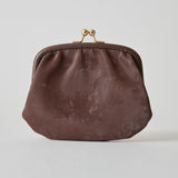 HASHIBAMI 【Ha-2509-608 親子口金 くるみウォレット】ダークブラウン