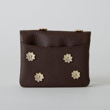 《予約商品》HASHIBAMI 【Ha-2511-105 スモールフラワー カード&コインケース】ダークブラウン