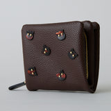 HASHIBAMII×N+Ecology 【Ha-2511-124 猫ハーフウォレット】ダークブラウン