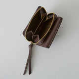 HASHIBAMI 【Ha-2204-809 サンドグラス ミニウォレット】ダークブラウン