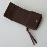 HASHIBAMI 【Ha-2204-809 サンドグラス ミニウォレット】ダークブラウン