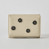 《予約商品》HASHIBAMI 【Ha-2509-606 スモールフラワー ミニウォレット】エクリュ