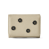 《予約商品》HASHIBAMI 【Ha-2509-606 スモールフラワー ミニウォレット】エクリュ