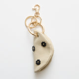 HASHIBAMI 【Ha-2509-615 スモールフラワー キーケース】エクリュ