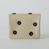 《予約商品》HASHIBAMI 【Ha-2511-105 スモールフラワー カード&コインケース】エクリュ