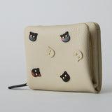 HASHIBAMII×N+Ecology 【Ha-2511-124 猫ハーフウォレット】エクリュ