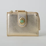 HASHIBAMI【Ha-2511-103 天然石二つ折りウォレット】ゴールド