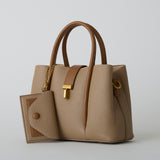 murir【MUR25005 パスケース付き パイピングミニショルダートート】グレーベージュ