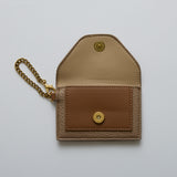 murir【MUR25005 パスケース付き パイピングミニショルダートート】グレーベージュ