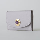 《予約商品》HASHIBAMI 【Ha-2511-104 天然石 カードケース】ライトラベンダー