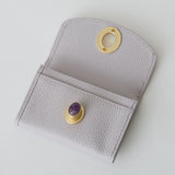 《予約商品》HASHIBAMI 【Ha-2511-104 天然石 カードケース】ライトラベンダー