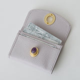 《予約商品》HASHIBAMI 【Ha-2511-104 天然石 カードケース】ライトラベンダー