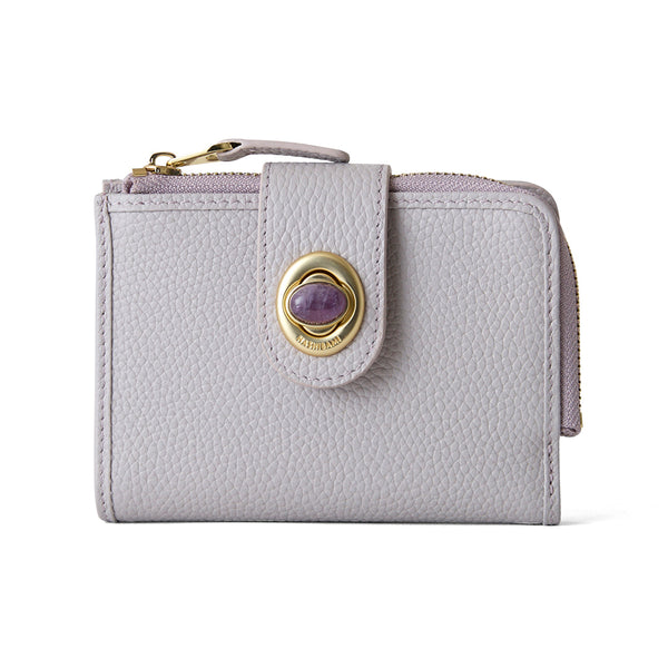 HASHIBAMI【Ha-2511-103 天然石二つ折りウォレット】ライトラベンダー