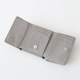 HASHIBAMI 【Ha-2509-606 スモールフラワー ミニウォレット】ミッドグレー