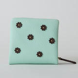 HASHIBAMI【Ha-2407-502 スモールフラワー ハーフウォレット】ミント