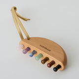 HASHIBAMI【Ha-2511-113 天然石 ハーフムーン カッサチャーム】ミックス