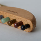 HASHIBAMI【Ha-2511-113 天然石 ハーフムーン カッサチャーム】ミックス