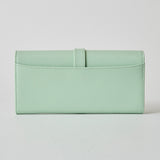 《予約商品》HASHIBAMI【Ha-2509-605 フラワーバックル ロングウォレット】オパールグリーン