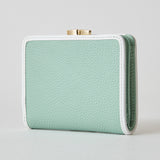 HASHIBAMI【Ha-2504-092 エイチビー ガマグチ コンビ ハーフ ウォレット】オパールグリーン