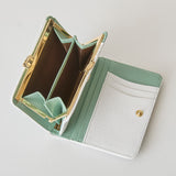 HASHIBAMI【Ha-2504-092 エイチビー ガマグチ コンビ ハーフ ウォレット】オパールグリーン