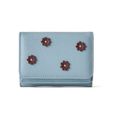 《予約商品》HASHIBAMI 【Ha-2509-606 スモールフラワー ミニウォレット】ペールブルー