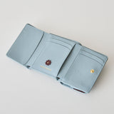 《予約商品》HASHIBAMI 【Ha-2509-606 スモールフラワー ミニウォレット】ペールブルー