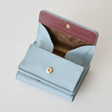 《予約商品》HASHIBAMI 【Ha-2509-606 スモールフラワー ミニウォレット】ペールブルー