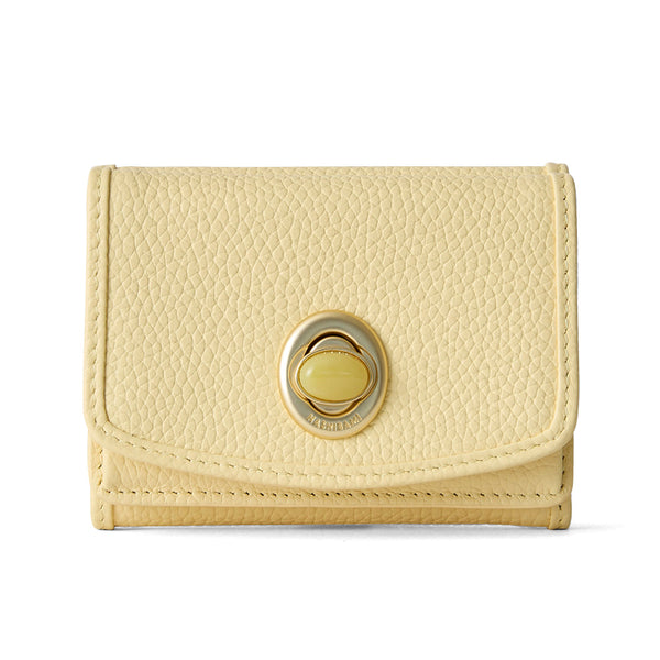 HASHIBAMI【Ha-2008-729 天然石ミニウォレット】ペールイエロー2