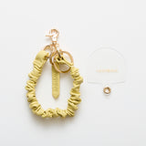 HASHIBAMI【Ha-2509-609 クシュクシュ レザー ハンドストラップ】ペールイエロー