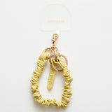 HASHIBAMI【Ha-2509-609 クシュクシュ レザー ハンドストラップ】ペールイエロー