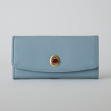 HASHIBAMI【Ha-2104-306 天然石 ロングウォレット】ペールブルー