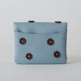 《予約商品》HASHIBAMI 【Ha-2511-105 スモールフラワー カード&コインケース】ペールブルー