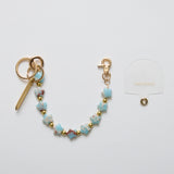 《予約商品》HASHIBAMI【Ha-2604-512 15mmスター天然石 ハンドストラップ】ペールブルー