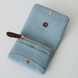 《予約商品》HASHIBAMI 【Ha-2511-105 スモールフラワー カード&コインケース】ペールブルー