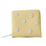 HASHIBAMI【Ha-2407-502 スモールフラワー ハーフウォレット】ペールイエロー