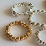 HASHIBAMI 【HB2102234 HASHIBAMI 天然石 シルバー リング ※立方体(横長)】 シルバー