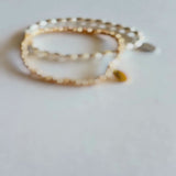 HASHIBAMI 【HB2102214 HASHIBAMI 天然石 ゴールド ブレスレット ※面取り】 ゴールド