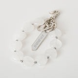 《予約商品》HASHIBAMI【Ha-2602-215 ハート型大天然石 ハンドストラップ】クォーツァイト