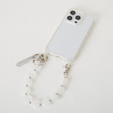 《予約商品》HASHIBAMI【Ha-2602-215 ハート型大天然石 ハンドストラップ】クォーツァイト