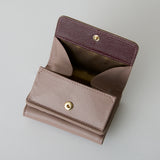 HASHIBAMI 【Ha-2509-606 スモールフラワー ミニウォレット】ローズグレー