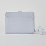 HASHIBAMI【Ha-2407-500 フラワーバックル 二つ折りウォレット】サルビアブルー